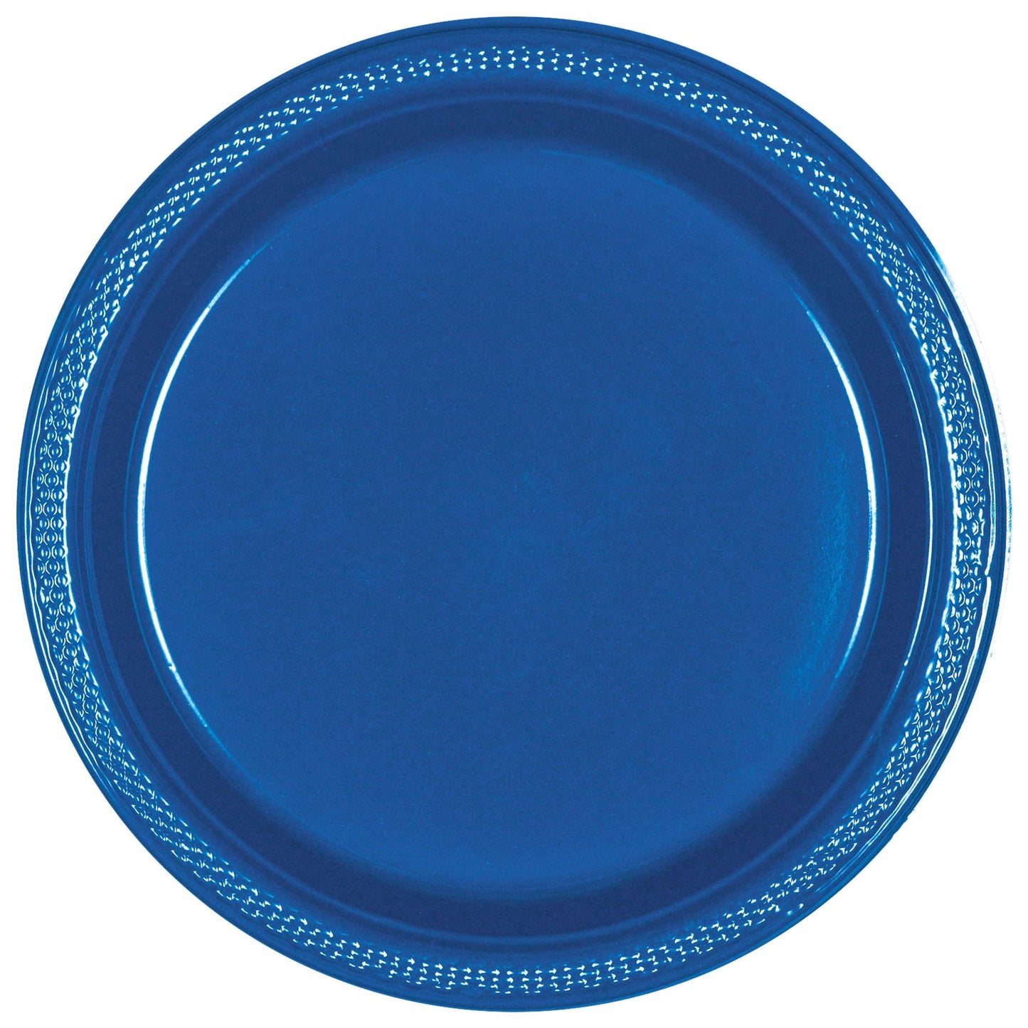 7" PLASTIC PLATES BRIGHT ROYAL