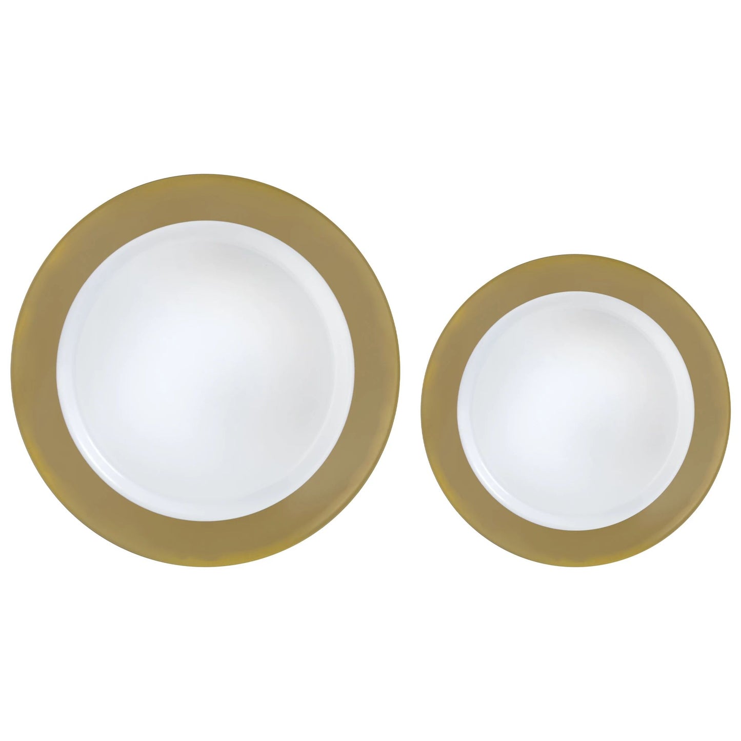 PREMIUM HS 7.5"/10.25" PLATES GOLD 20CT
