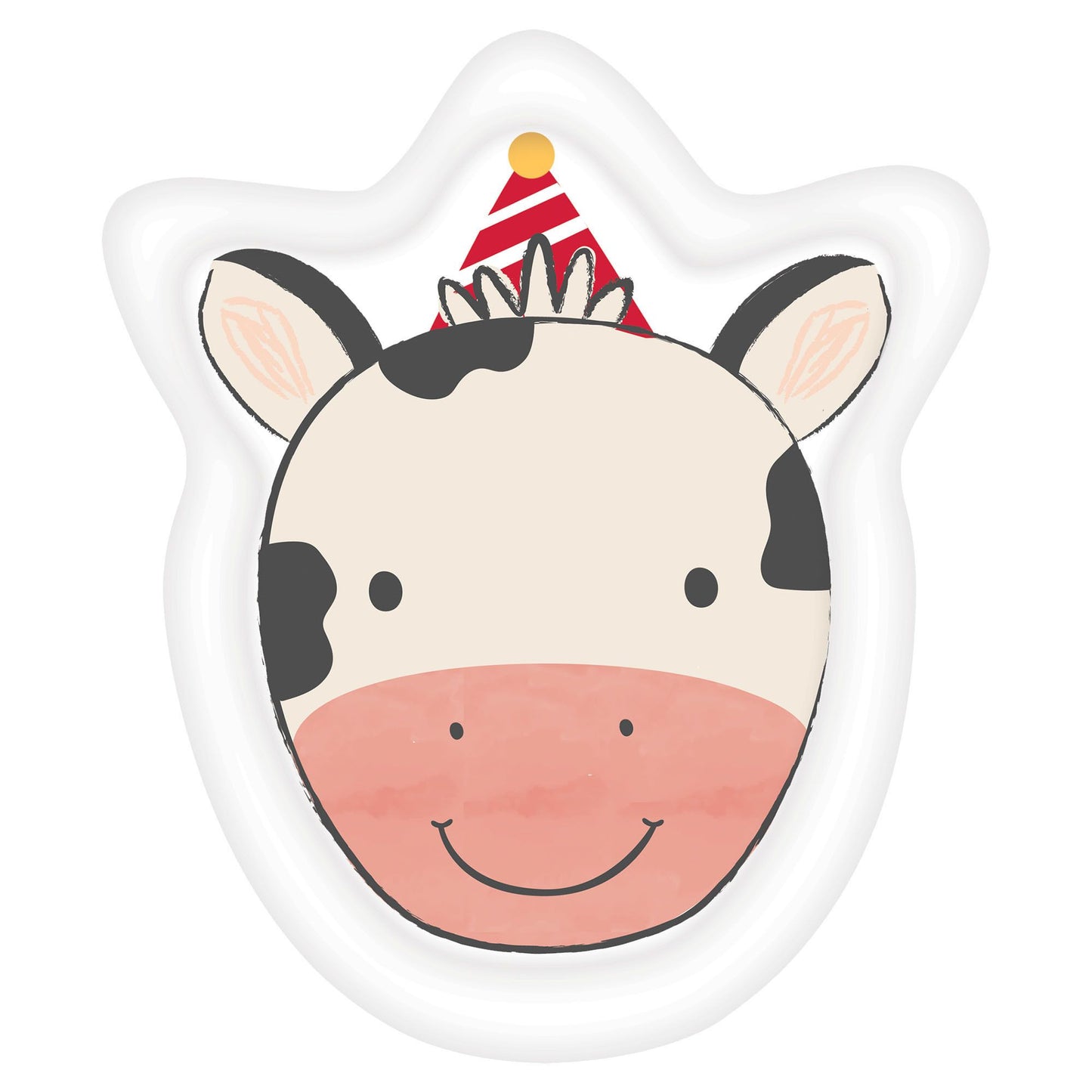 BARNYARD BDAY 7" COW PLATES