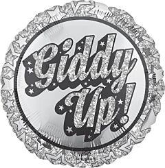 DISCO WESTERN GIDDY UP 18" MYLAR
