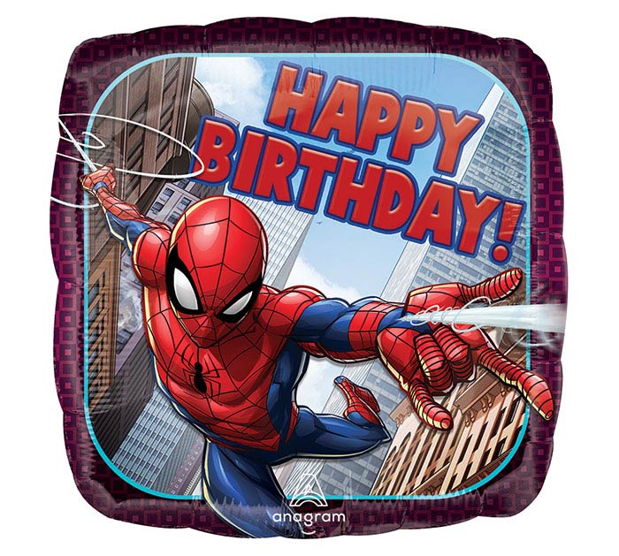 SPIDER-MAN HAPPY BDAY MYLAR-PKG