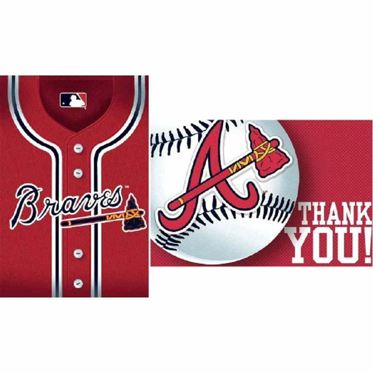 MLB BRAVES INVITES & THANK YOUS