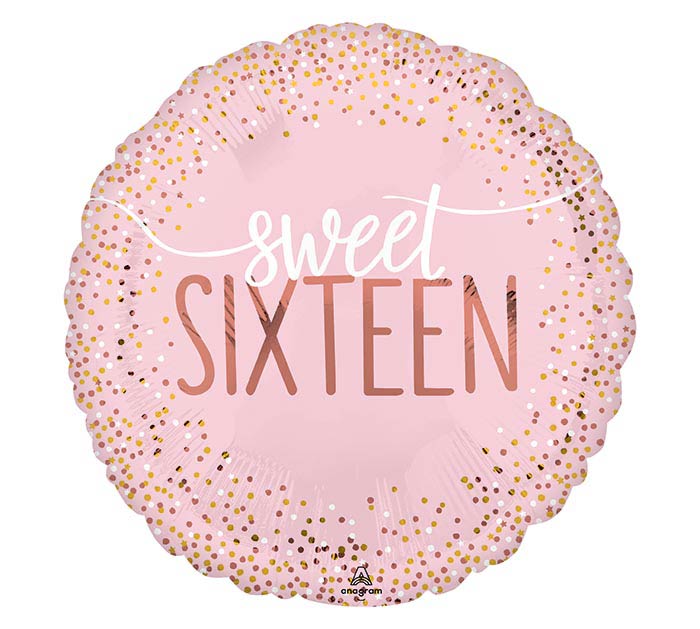 SIXTEEN BLUSH 18" MYLAR