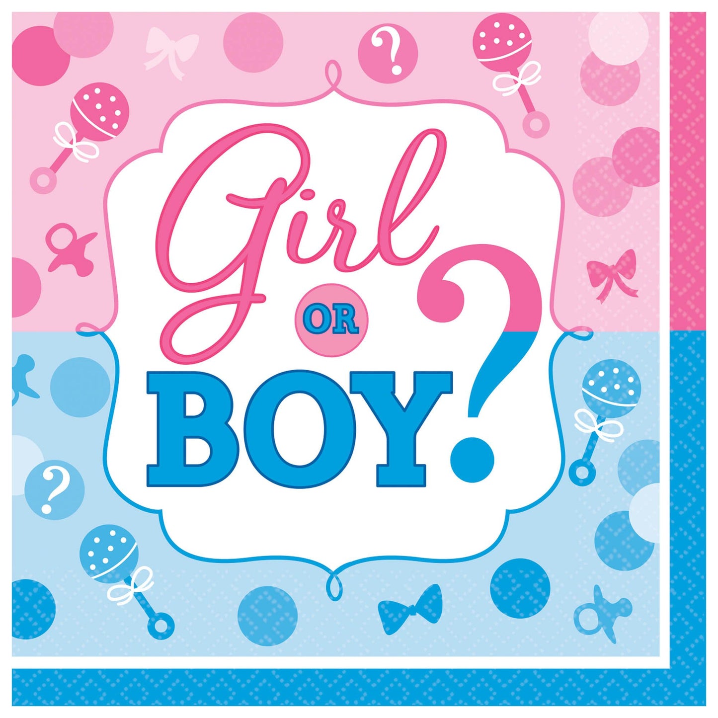 GIRL OR BOY LUNCHEON NAPKIN
