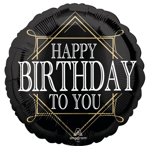 18" PRIME OF LIFE BDAY MYLAR - 2 SIDED
