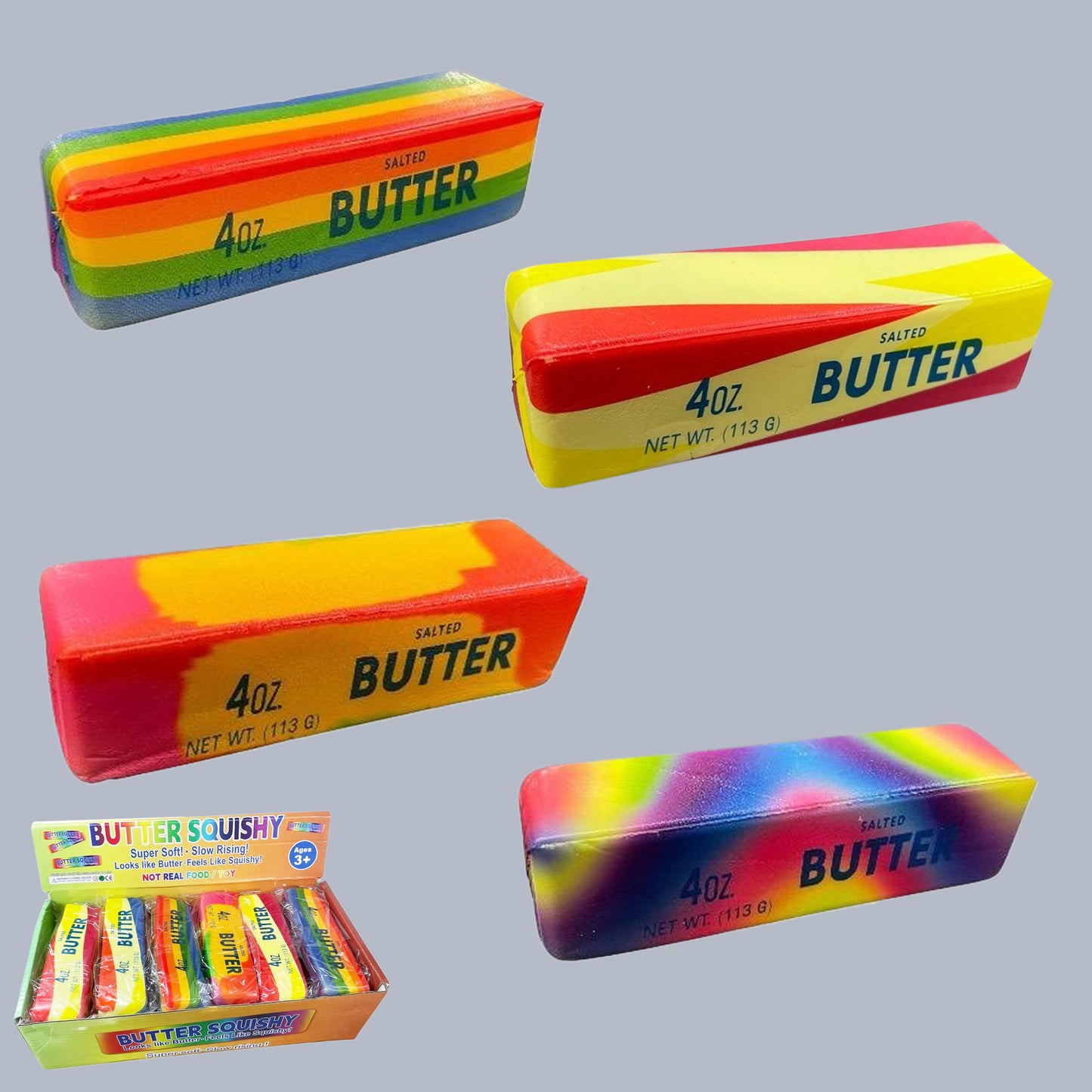 DOUGH DOUGH SQUISH RAINBOW BUTTER