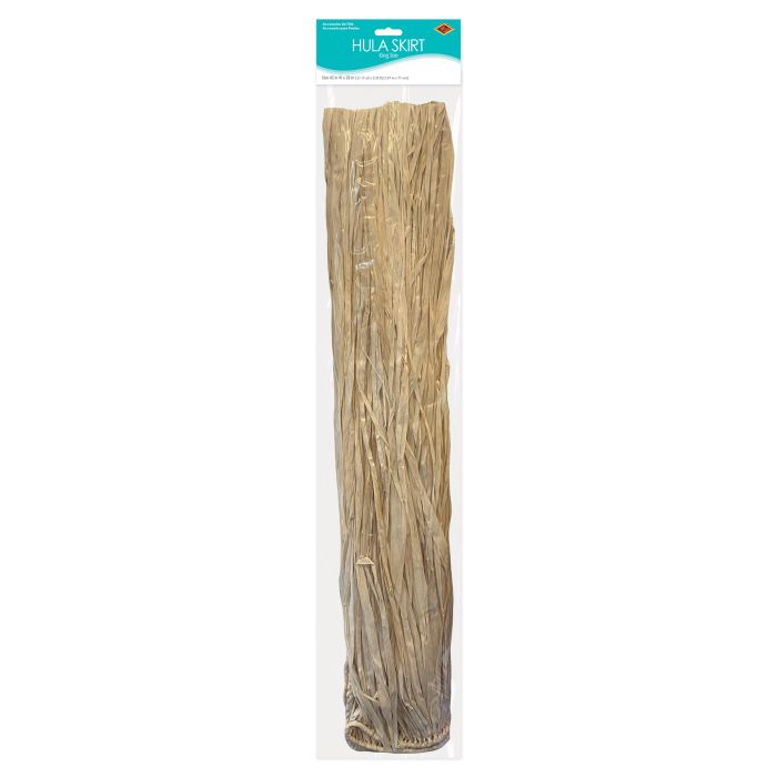 ADULT KING SZ NATURAL RAFIA SKIRT