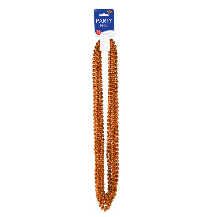 ORANGE PARTY BEADS