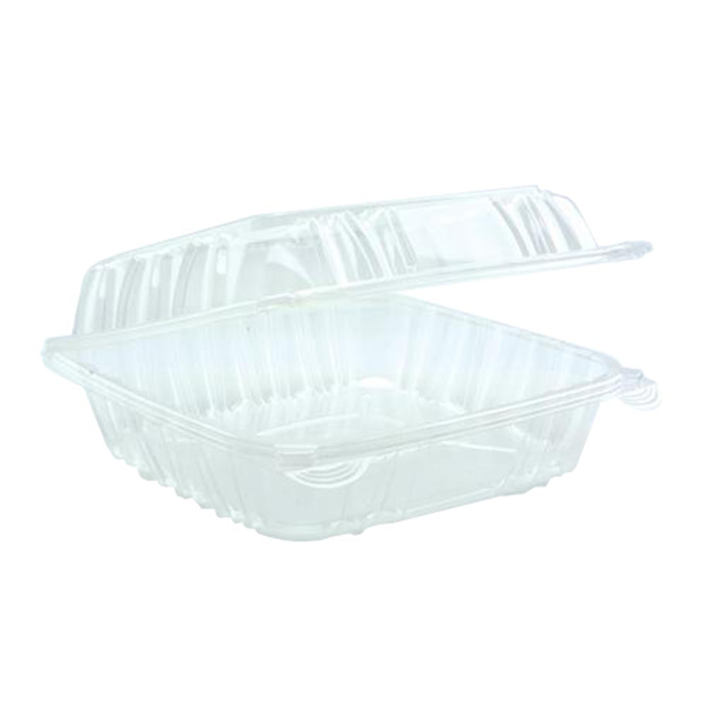 CLEAR 8" HINGED CONTAINER