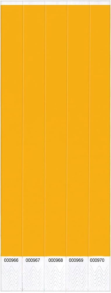 ORANGE WRISTBANDS 250CT