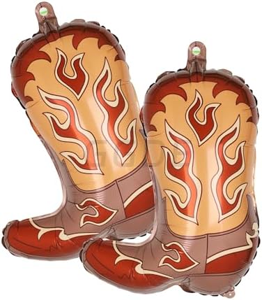 18" COWBOY BOOT SHAPED MYLAR 1 CT