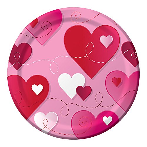HEARTS & SWIRLS 7" PPR PLATE