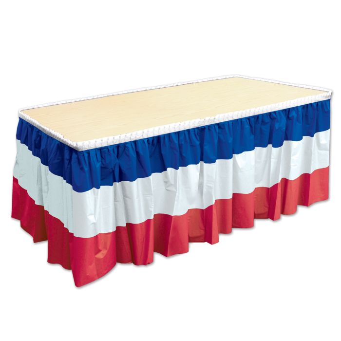 PATRIOTIC TABLE SKIRTING PL