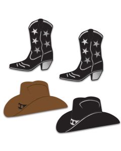 COWBOY HAT & BOOT SILHOUETTES