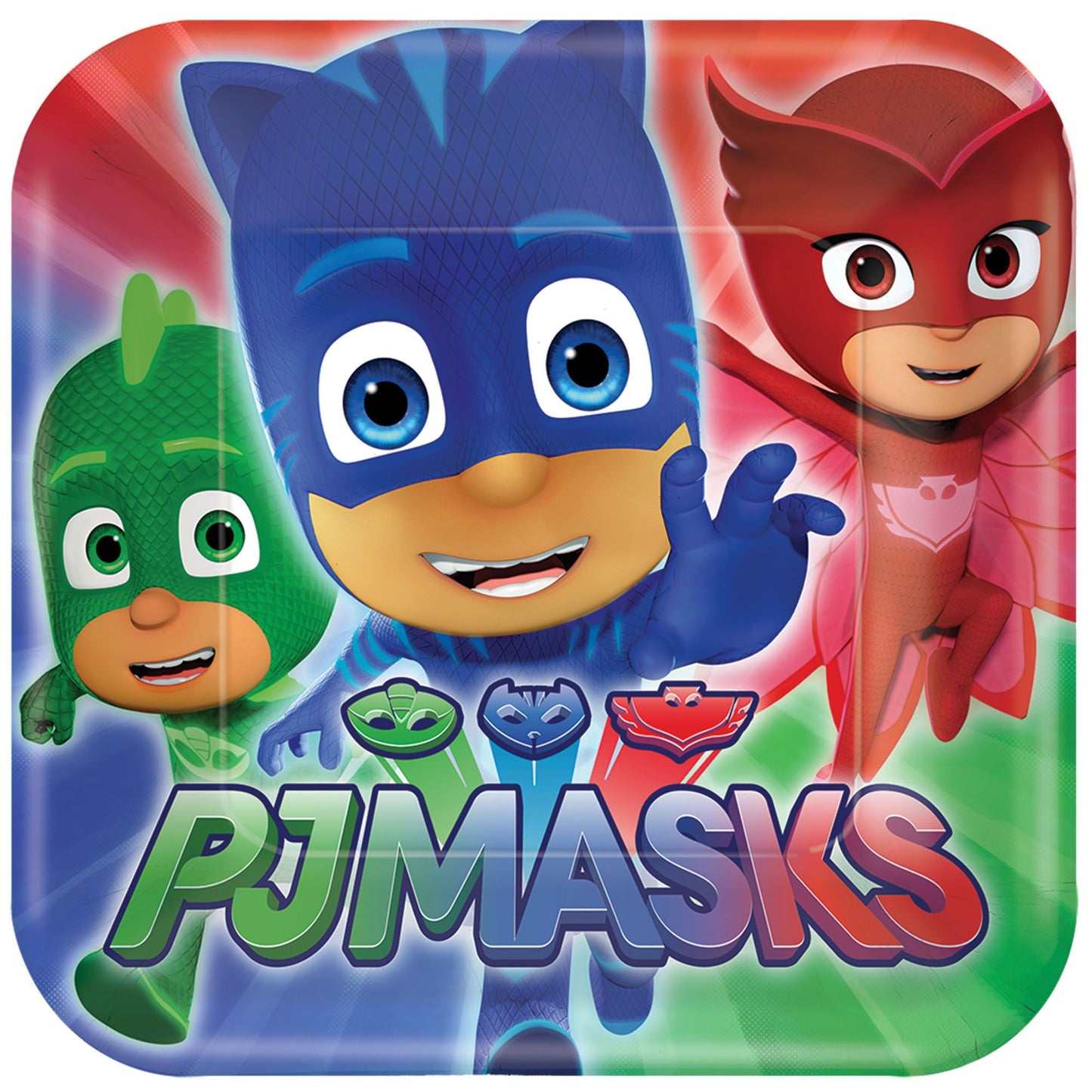 PJ MASKS 7 IN SQ PAPER PLATE
