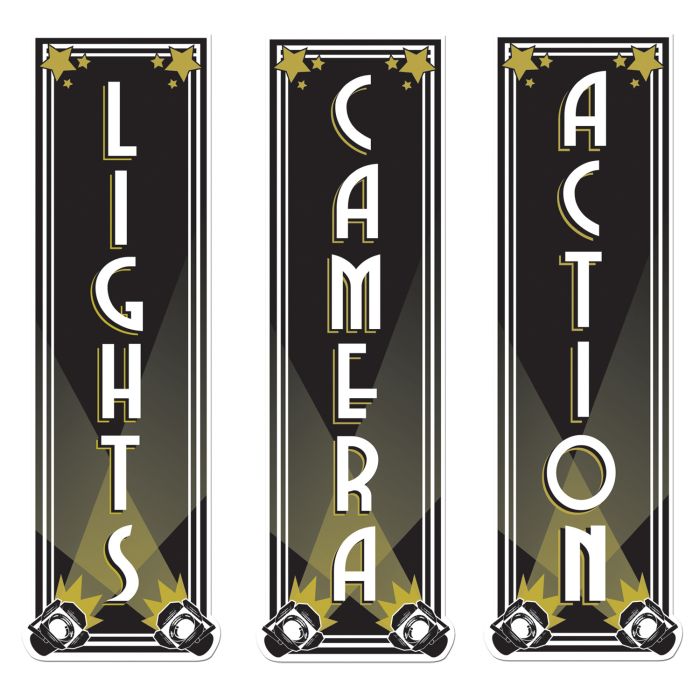LIGHTS CAMERA ACTION CUTOUTS
