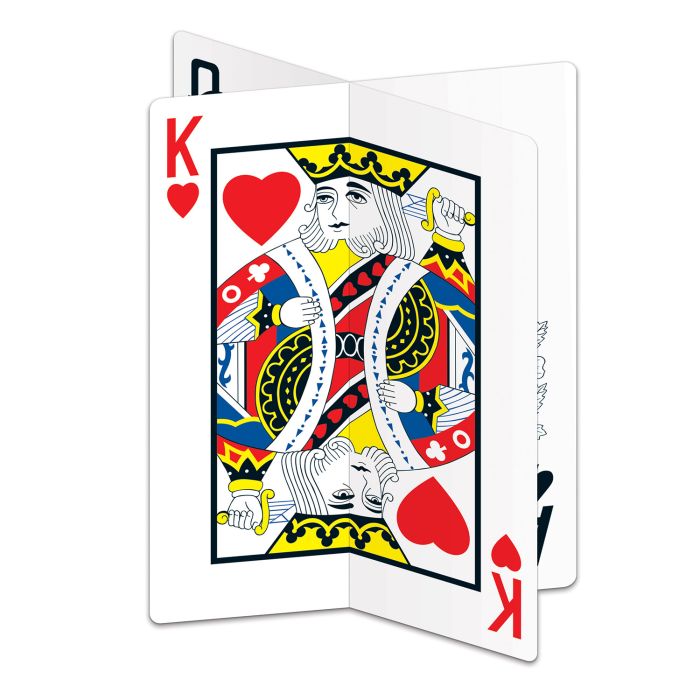 3D PLAYING CARD CENTERPIECE