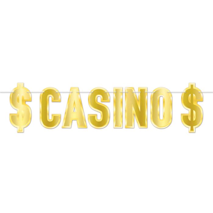 FOIL CASINO STREAMER GOLD