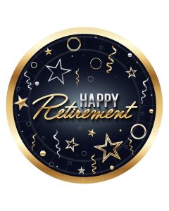 HAPPY RETIREMENT 7" PPR PLATES