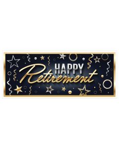 HAPPY RETIREMENT OVERSIZED BANNER