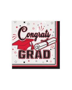 CONGRATS GRAD 36CT BN RED