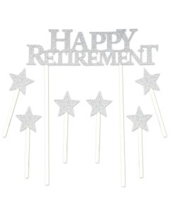 HAPPY RETIREMENT CAKE TOPPER