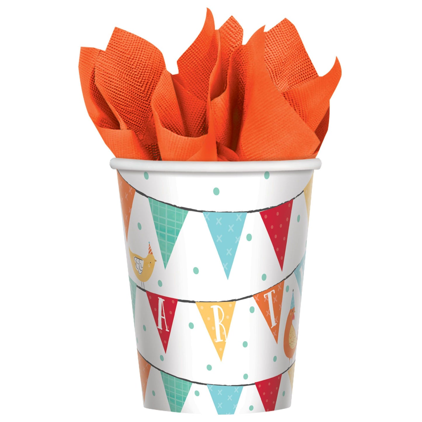 BARNYARD BDAY 9 OZ PAPER CUPS