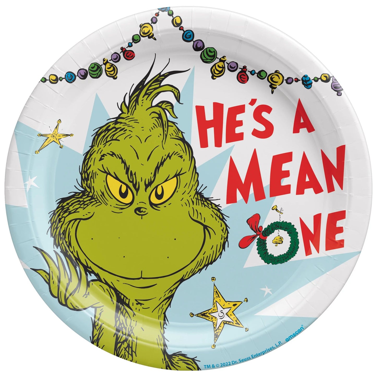 GRINCH 10.5" ROUND PLATES