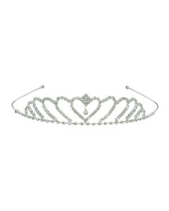 ROYAL RHINESTONE TIARA W/ HEART