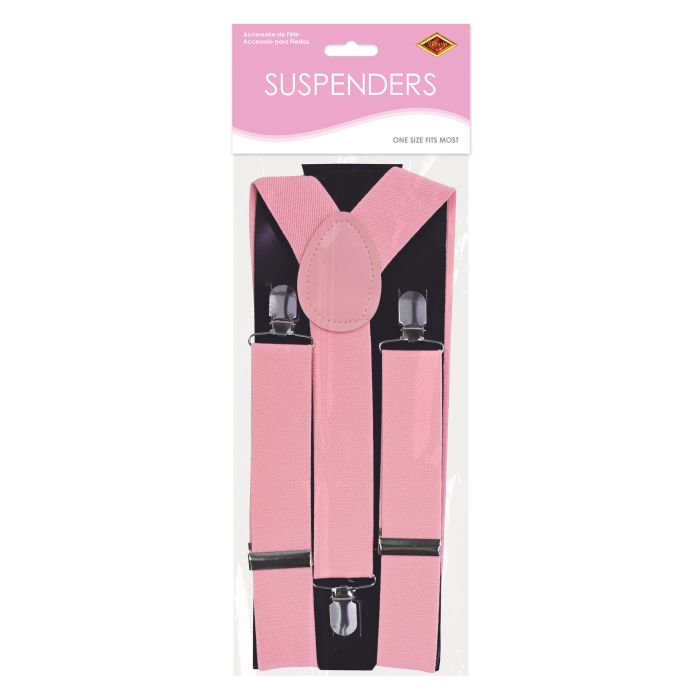 SUSPENDERS PINK