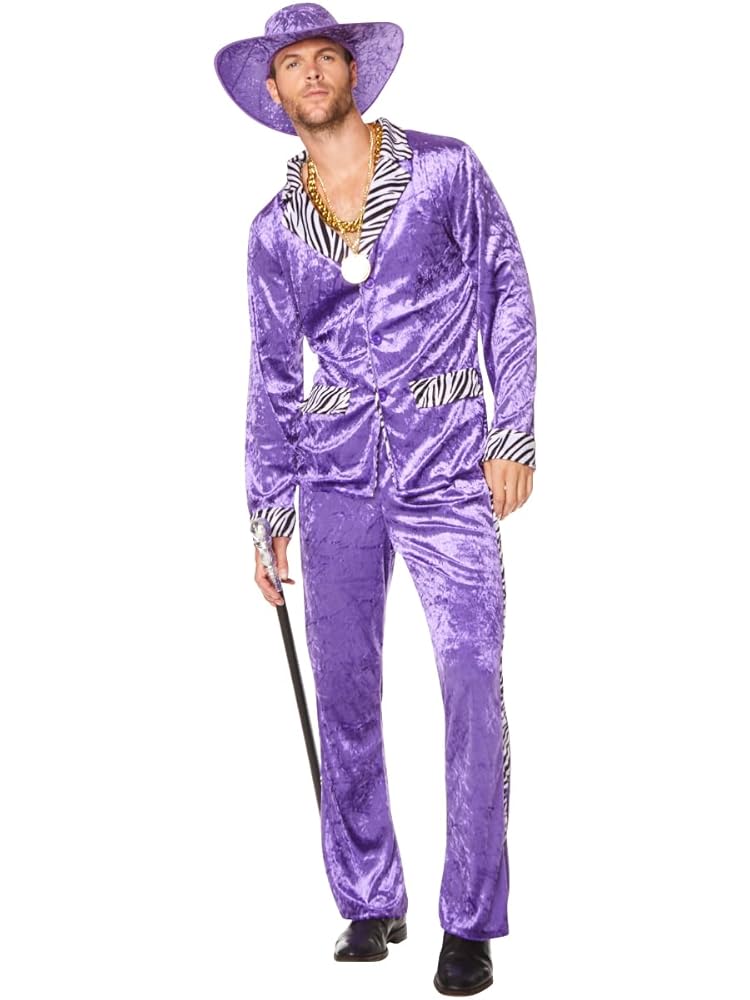 80'S PURPLE PIMP SUIT ADULT XL COSTUME