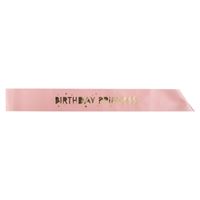PINK & GOLD DISNEY BDAY PRINCESS SASH