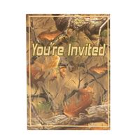 HUNTING CAMO INVITE 8CT