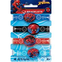 SPIDER-MAN STRETCHY BRACELETS 4CT