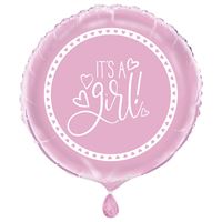 PINK HEARTS BS 18" MYLAR