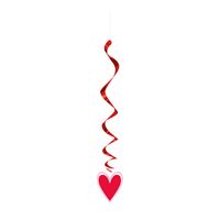 PINK/RED HANGING HEART DECOR 3CT