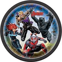AVENGERS 7" PPR PLATES 8CT