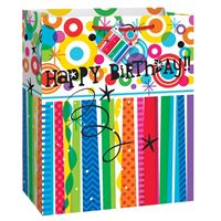 RAINBOW BDAY LARGE GIFT BAG