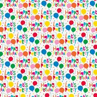 COLORFUL BALLOON GIFT WRAP 30"X5FT ROLL