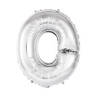 SILVER 14" O BALLOON