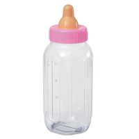 PINK BABY BOTTLE BANK 11"