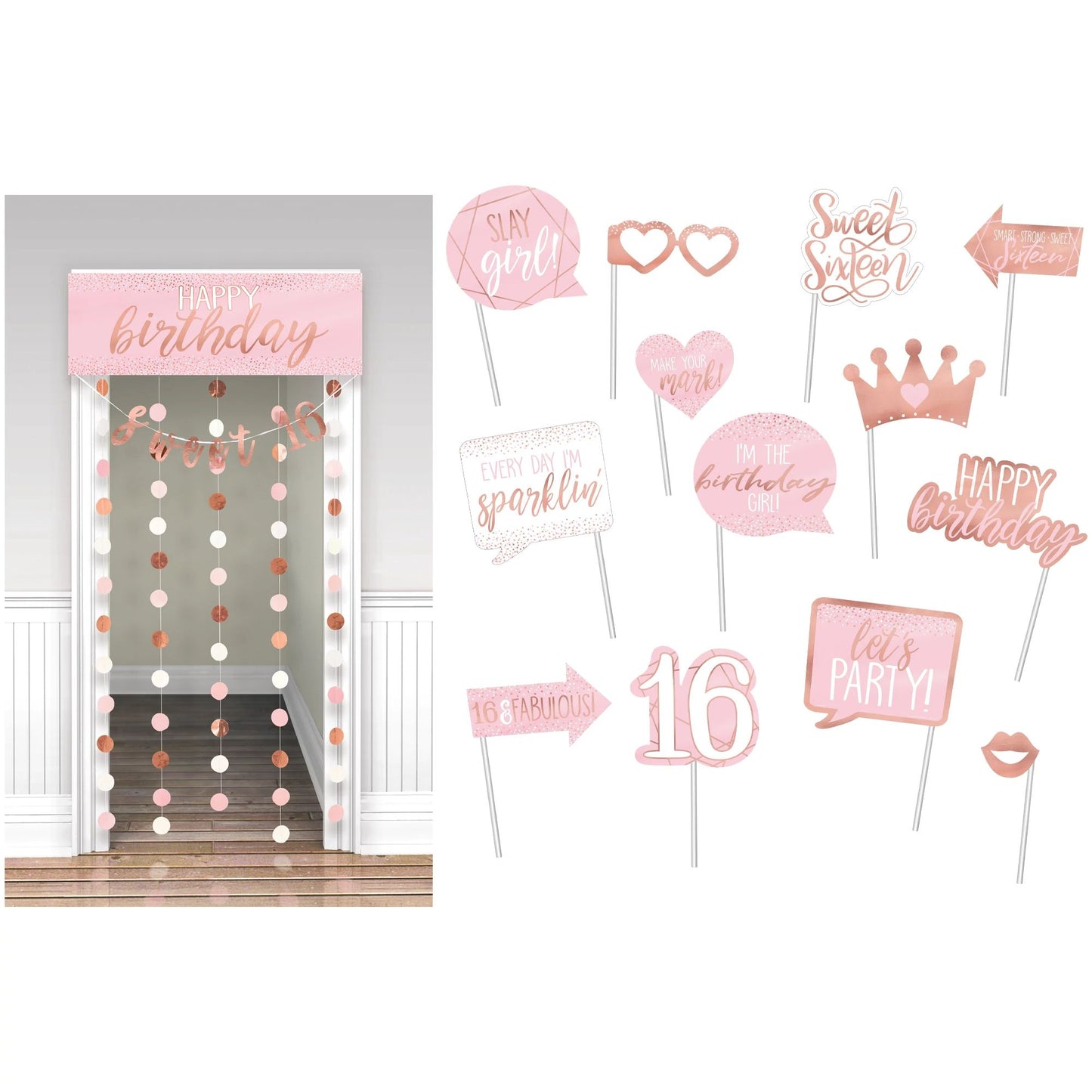 SWEET SIXTEEN PHOTO BOOTH KIT