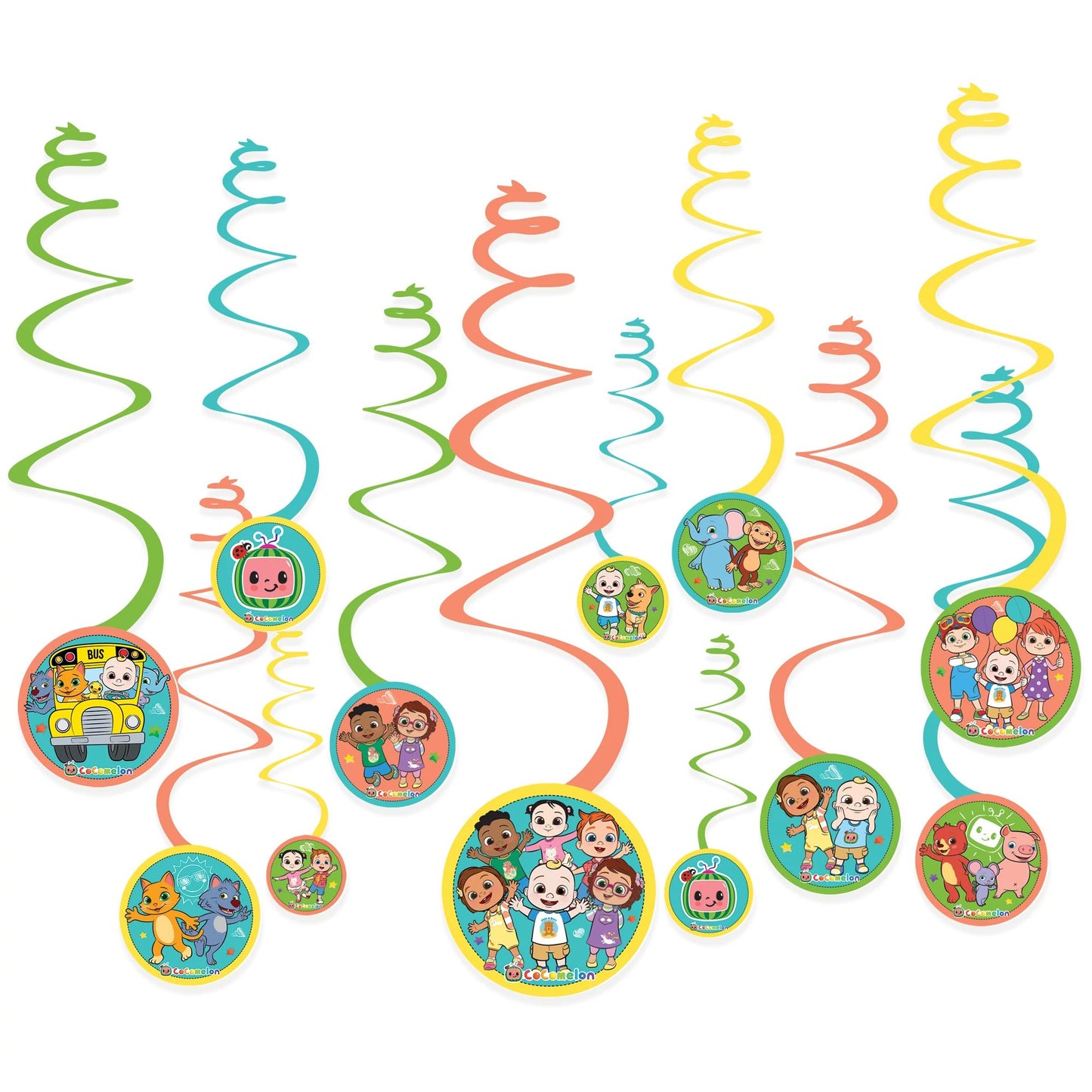 COCOMELON SWIRL DECORATIONS