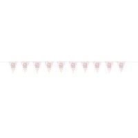 GLITZ ROSE GOLD PL FLAG BANNER 60