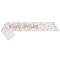 GOLD FOIL HAPPY BDAY SASH