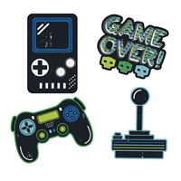 GAMER BDAY WALL DECALS 4CT