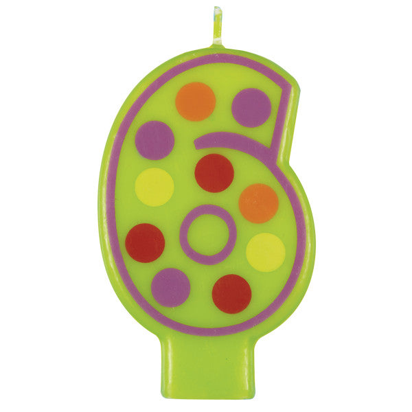 #6 DECORATIVE BIRTHDAY CANDLE