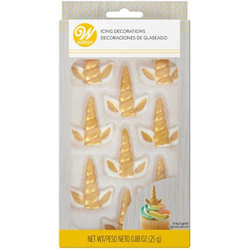 UNICORN EARS/HORN ICING DECORATIONS