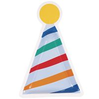 BDAY MAYHEM HAT SHP PPR PLATES 8CT