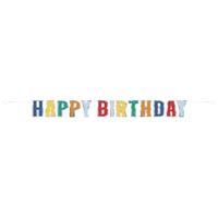 HAPPY BDAY DOTS LETTER BANNER